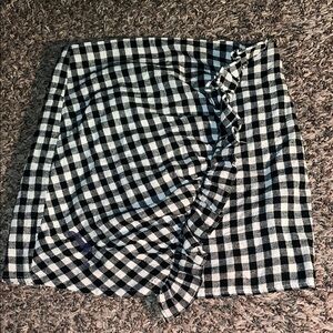 HYFVE Monochrome Checkered Skirt